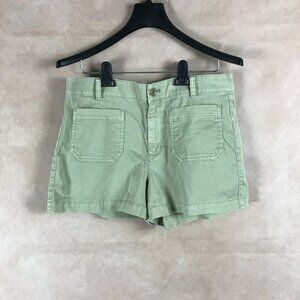 J.CREW Sage Green Patch Pocket Chino Shorts Size 8